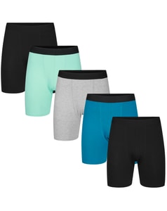 Bigdude 5 Pack Boxer Shorts Multi