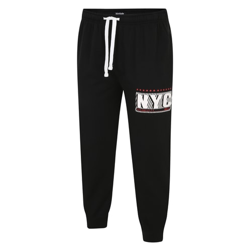 Bigdude Printed Joggers Black