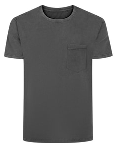 Bigdude Garment Dyed T-Shirt Black Tall