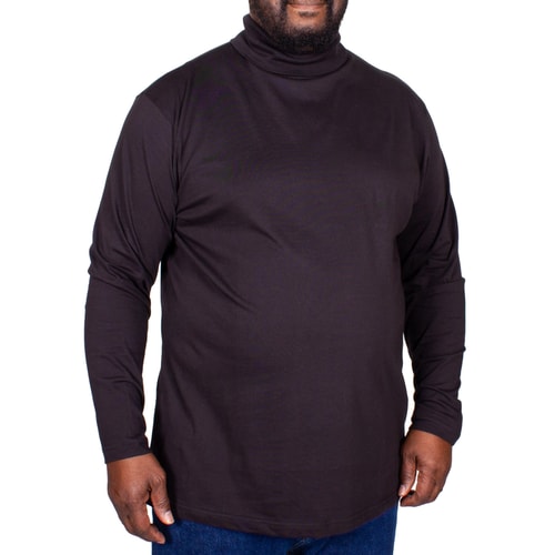 Bigdude Roll Neck Top Black