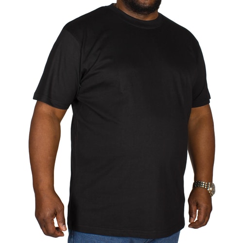Bigdude Plain Crew Neck T-Shirt Black