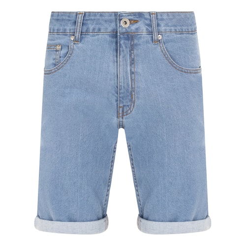 Bigdude Stretch Denim Shorts Light Wash