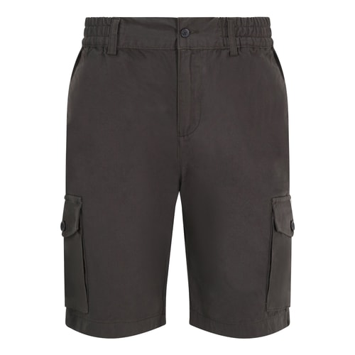 Bigdude Elasticated Waist Cargo Shorts Charcoal