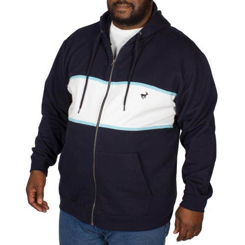 Bigdude Stripe Hoody Navy/White