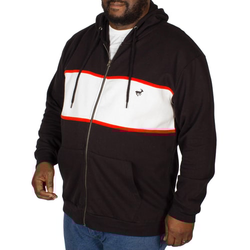 Bigdude Stripe Hoody Black/White