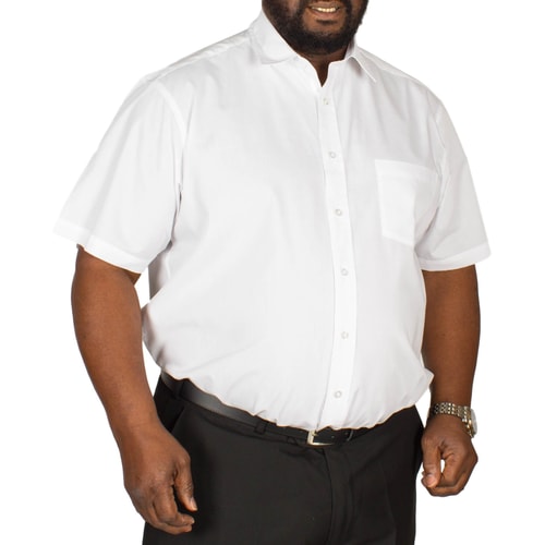Bigdude Short Sleeve Poplin Shirt White