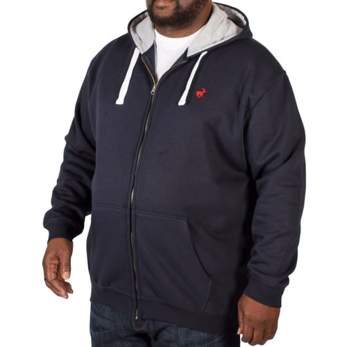 Bigdude Fleece Full Zip Hoody Navy