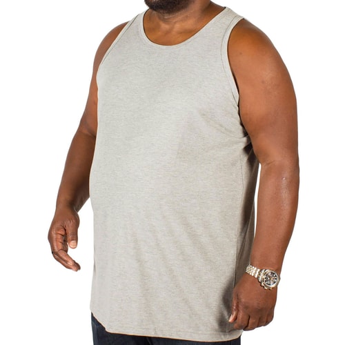Bigdude Plain Vest Grey Tall