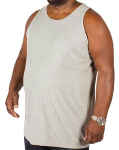 Bigdude Plain Vest Grey Tall
