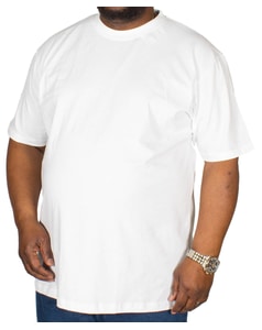 Bigdude Plain Crew Neck T-Shirt White