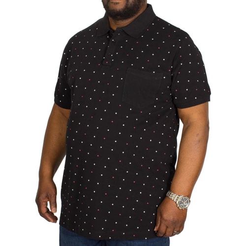 Bigdude Dotted Polo Shirt Black