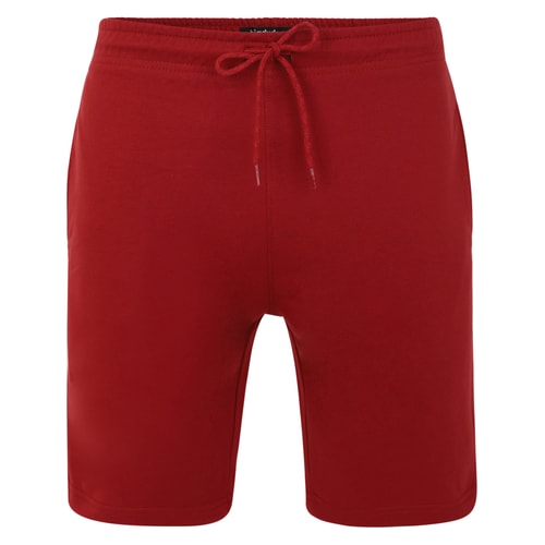 Bigdude Loop Back Jogger Shorts Burgundy