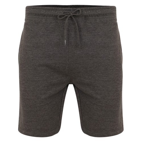 Bigdude Loop Back Jogger Shorts Charcoal