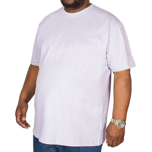 Bigdude Plain Crew Neck T-Shirt Purple