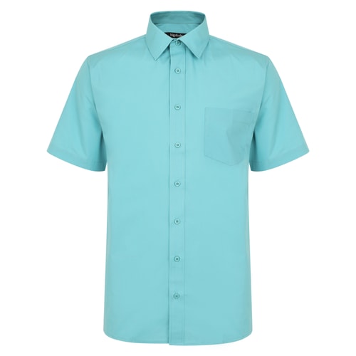 Bigdude Classic Short Sleeve Poplin Shirt Green