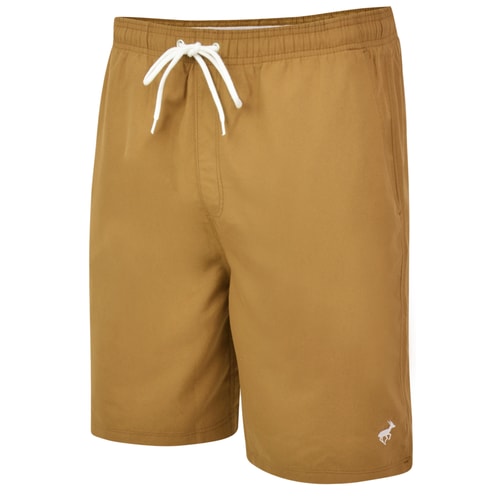 Bigdude Plain Swim Shorts Khaki