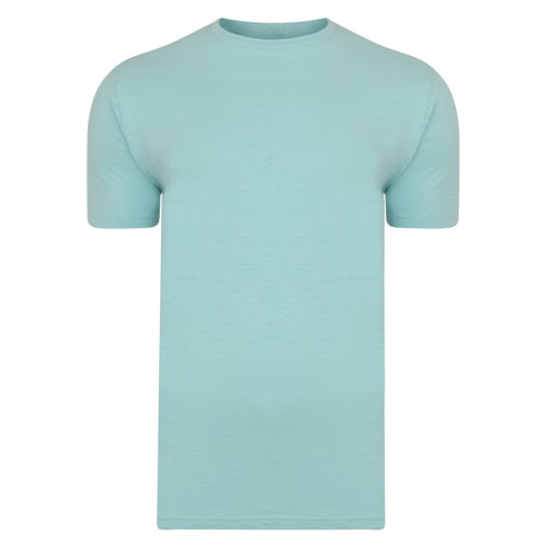 Bigdude Vintage Marl Slub T-Shirt Turquoise Tall
