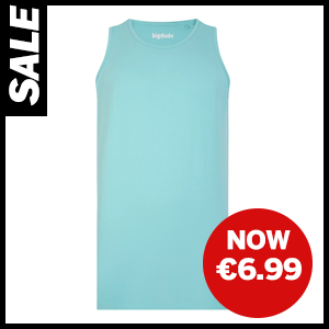 Plain Vest in Turquoise now €6.99