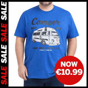Camper Print T-Shirt now €9.99