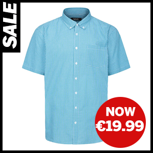 Button Down Gingham Short Sleeve Shirt now €19.99