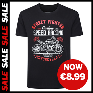 Speed Racing Print T-Shirt now €8.99