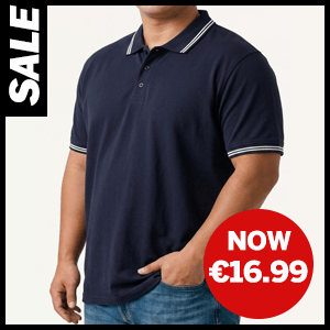 Tipped Polo Shirt now €16.99