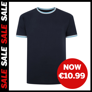 Contrast Tipped T-Shirt Now €10.99