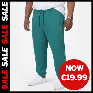 Plain Joggers With Logo Teal now €19.99