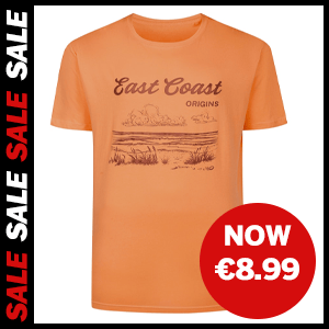 Apricot T-shirt with print now €8.99