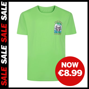 Ocean Breeze Small Chest Print T-Shirt now €8.99