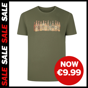  Beer Bottle Print T-Shirt Now €9.99