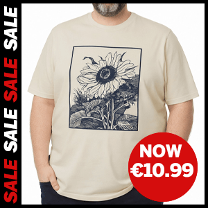 Ecru Sunflower Print T-Shirt now €9.99