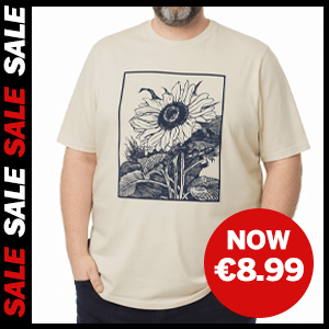 Sunflower Print T-Shirt now €8.99