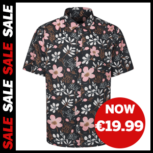 Modern Flower Short Sleeve Shirt now €19.99