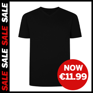 Plain V-Neck T-Shirt now €11.99