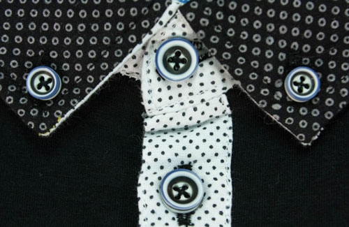 Black Polo Shirts at Big Dude Clothing Collar Detail on a D555 Polo Shirt